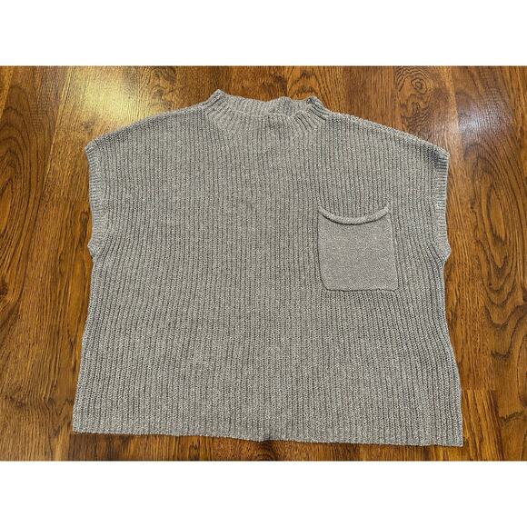 Free People Women's Freya Mock Neck Sweater Gray - Size Small NWT Modern Style - Picture 1 of 8